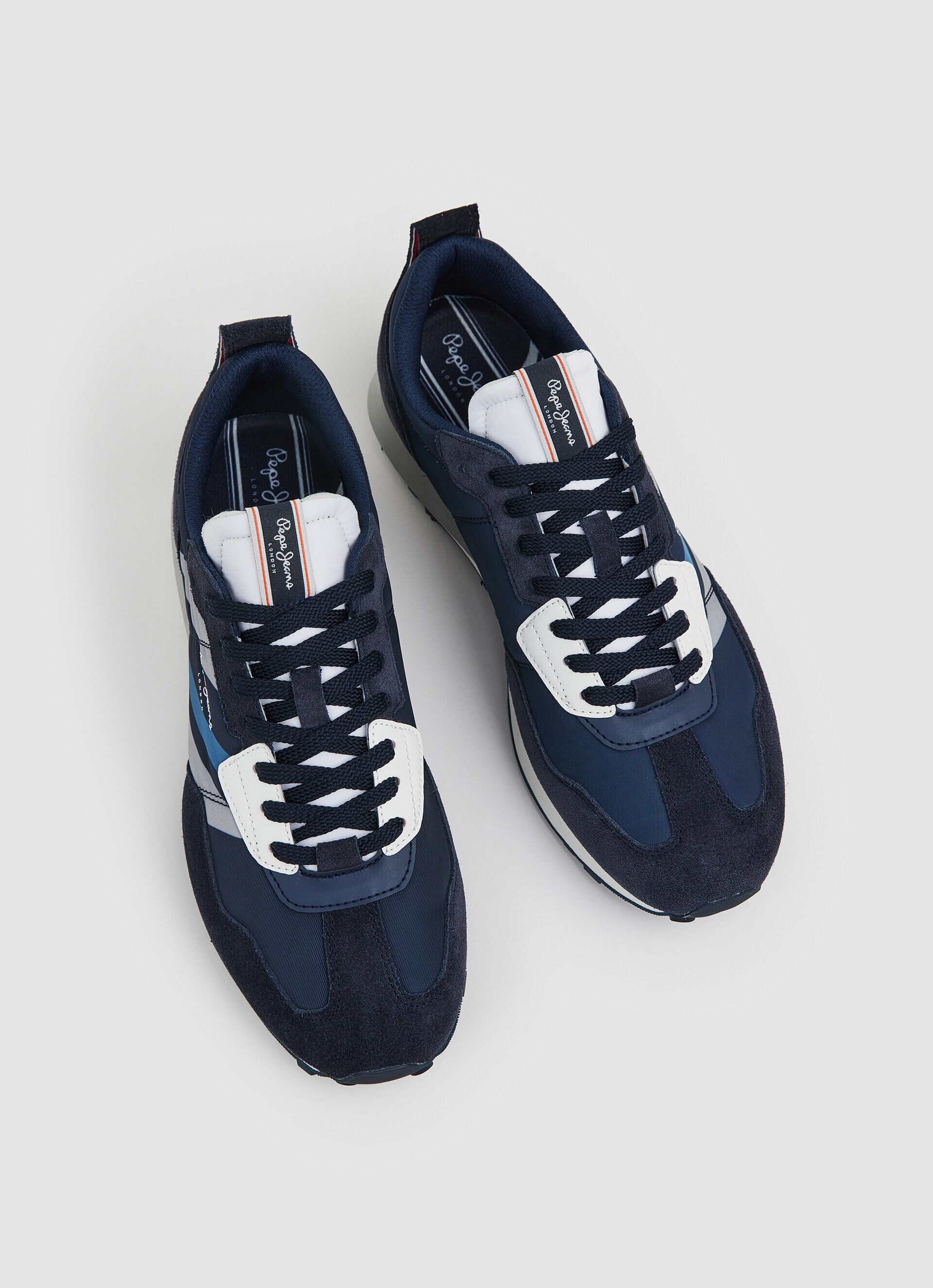 Sapatos combinados Foster Man - azul marinho