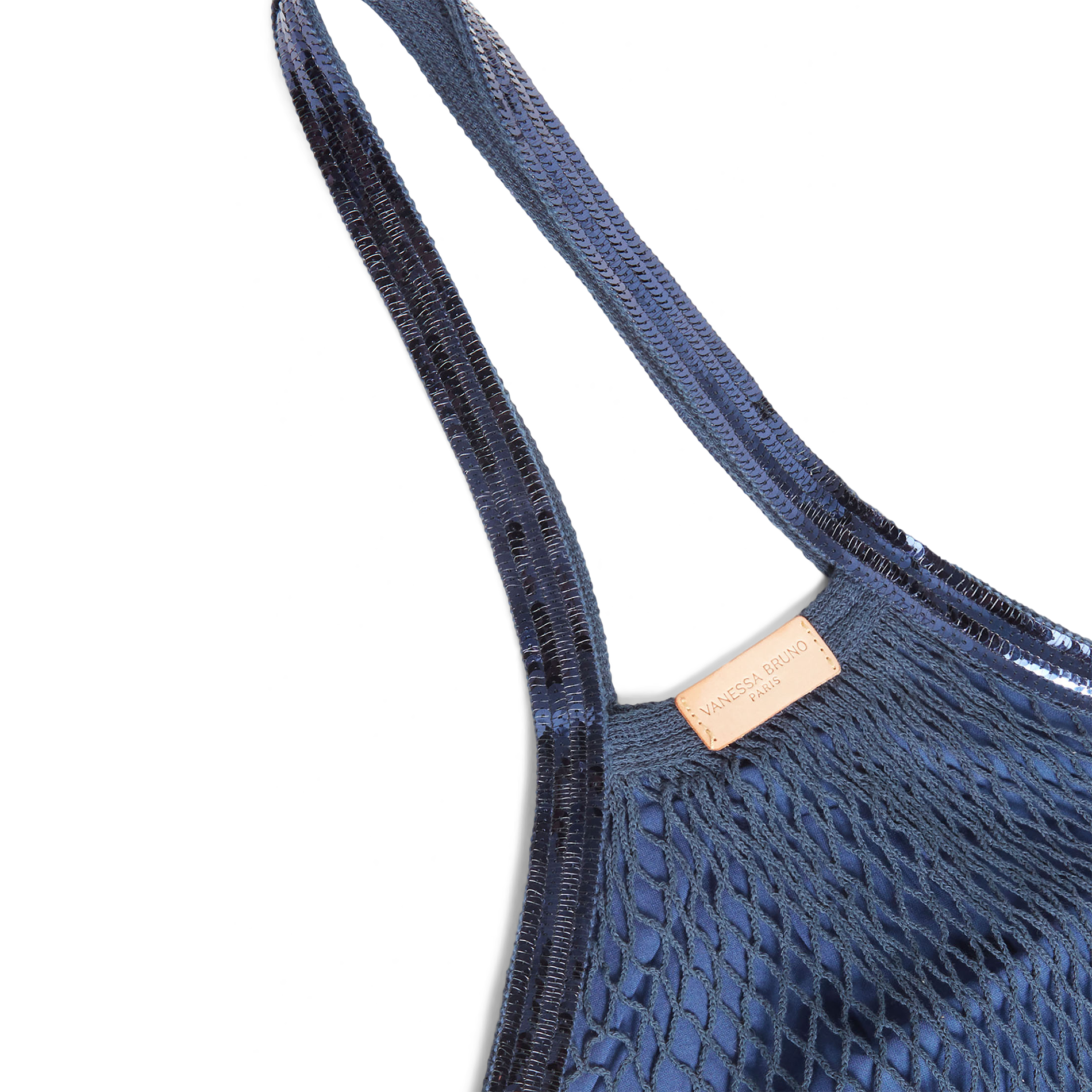 Sac filet en coton bio | Bleu