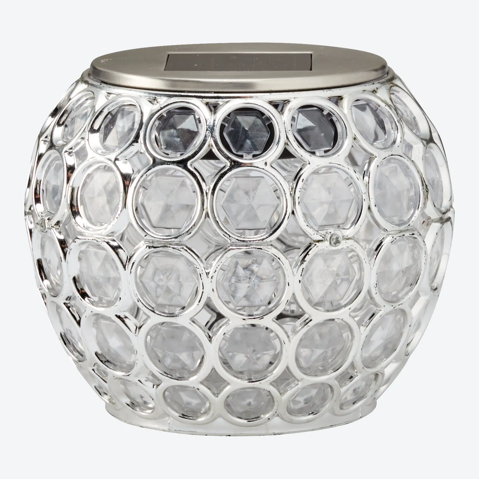 Solar-Tischlicht in Diamant-Optik, ca. 12x12x10cm