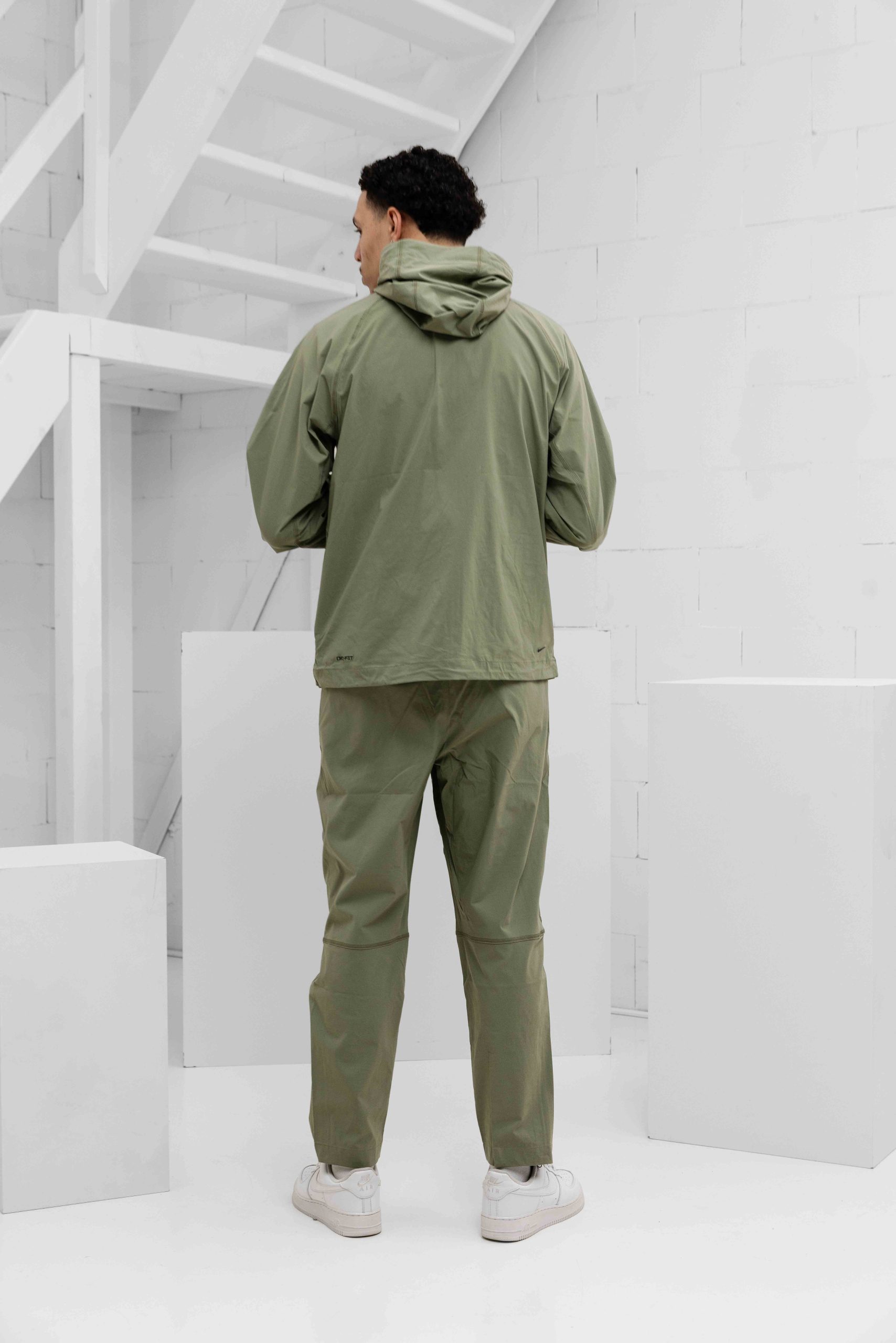 Nike Tech Woven Trainingspak Heren Donkergroen