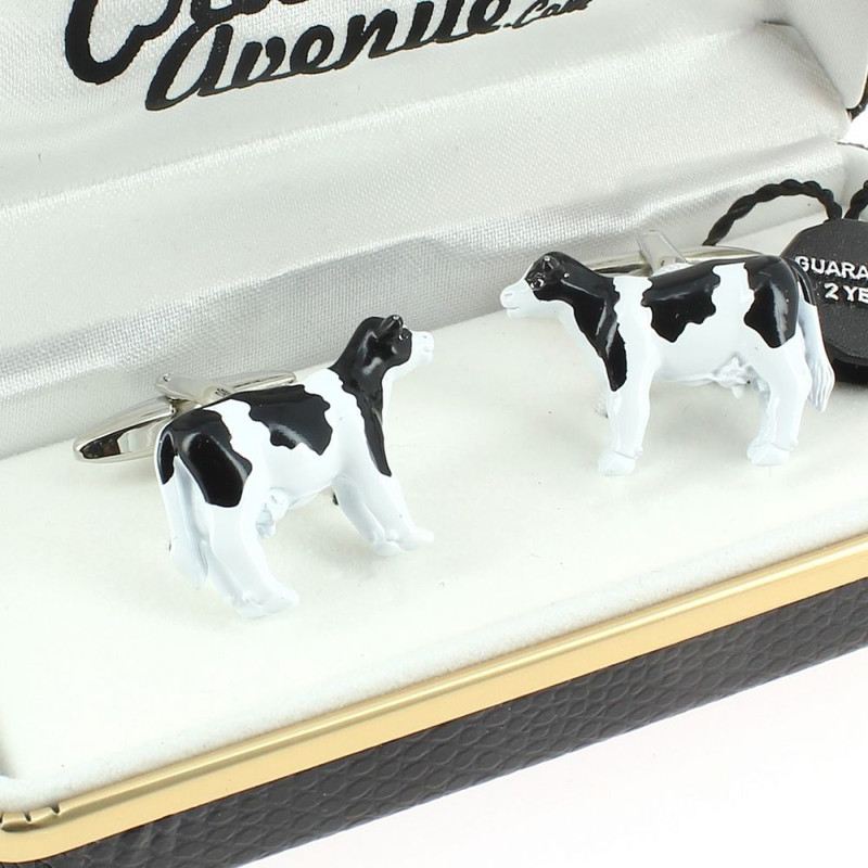 Boutons de manchette, Vache bretonne pie noir