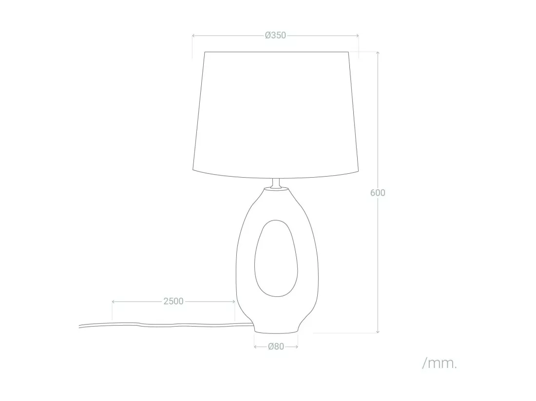 Lampe à Poser en bois Black Darshan ILUZZIA Naturel / Noir