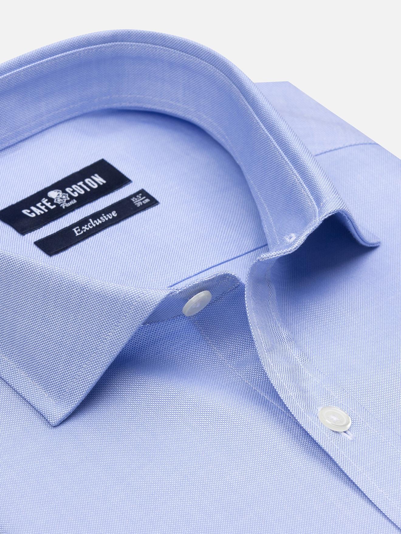 Chemise en pin point ciel