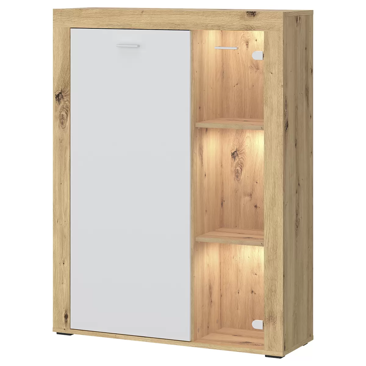 Highboard Canberra Artisan Eiche,grau