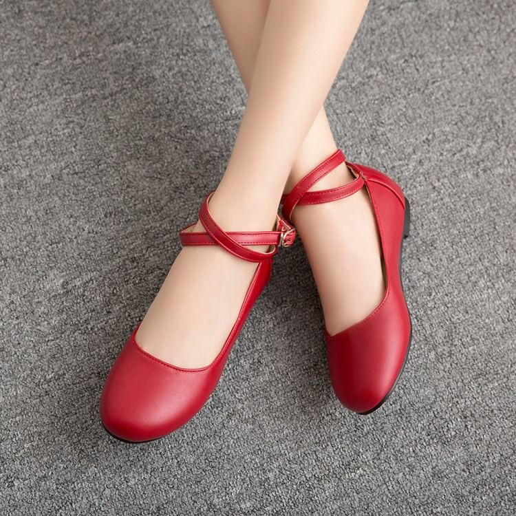 Freesia - Mary Jane-schoenen met kruisbandjes