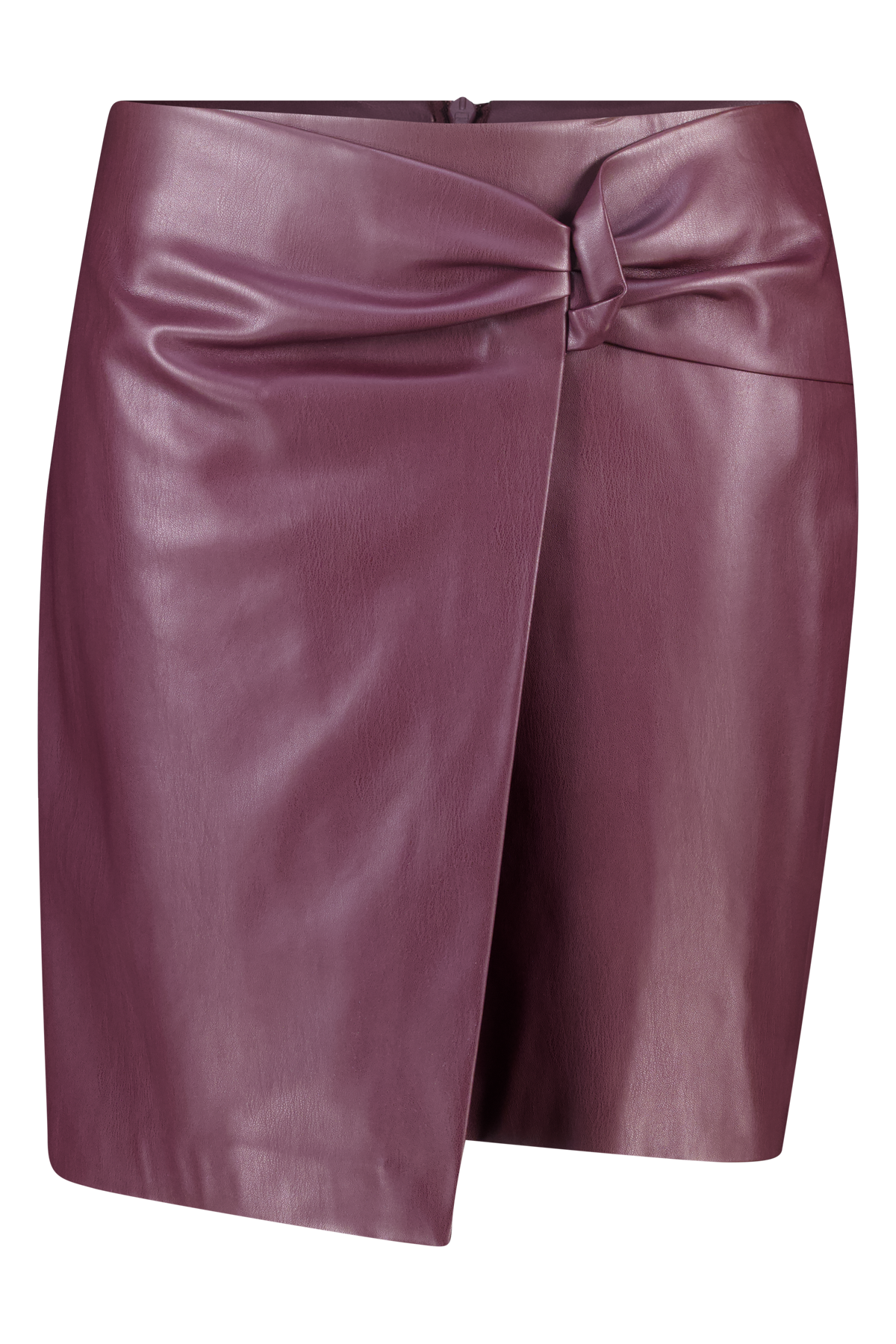 Rok in PU leerlook Bordeaux