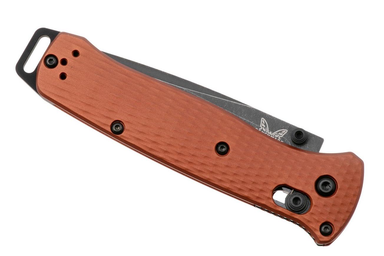 Benchmade Bailout 537BK-07 Blackwashed Cerakote CPM Magnacut Tanto, Burnt Copper Aluminium, zakmes