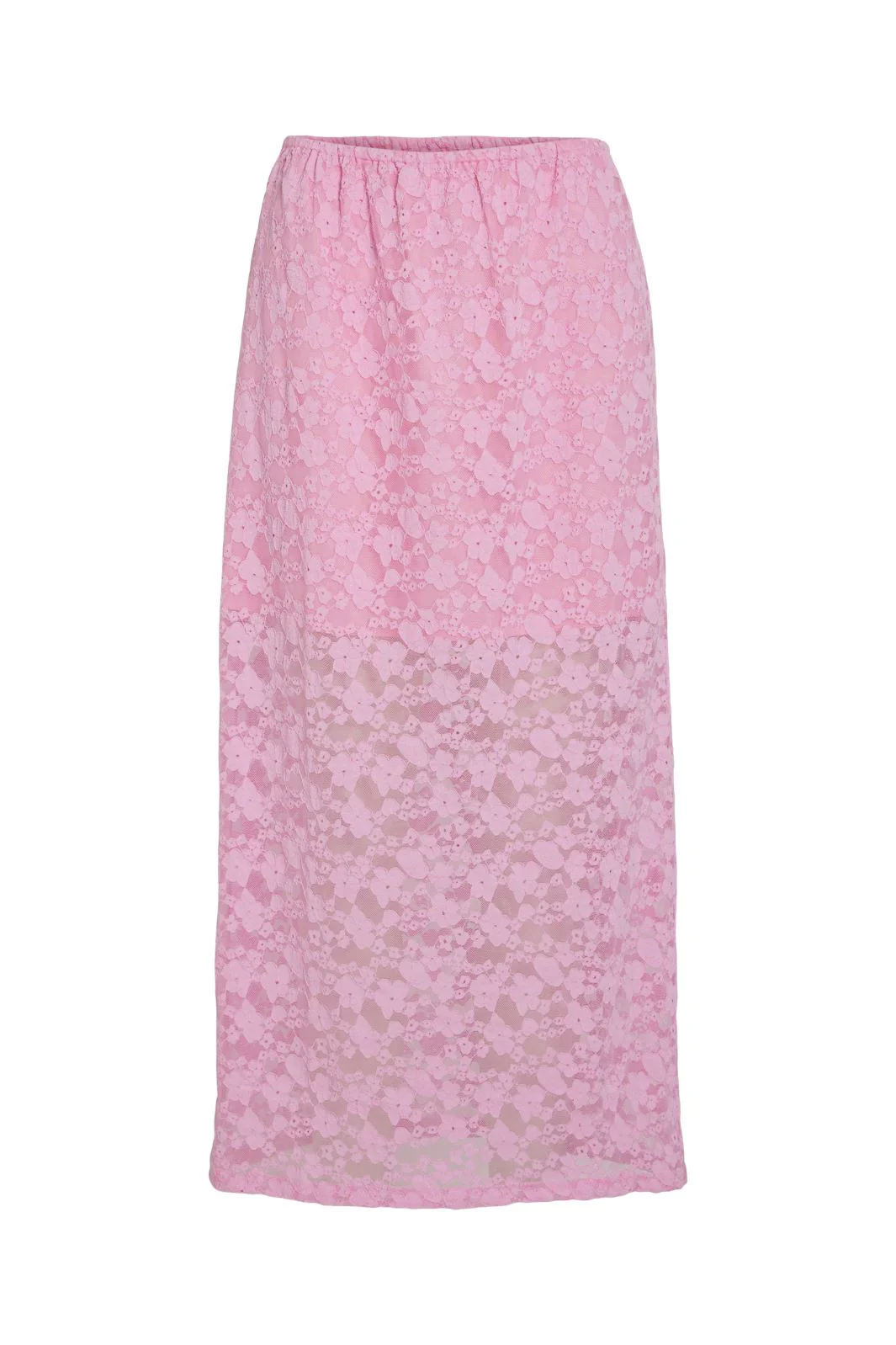 Vila Ian Lace Ankle Skirt 4759593 bonbon