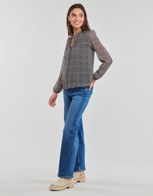 Only - ONLDITSY L/S BLOUSE WVN - Noir