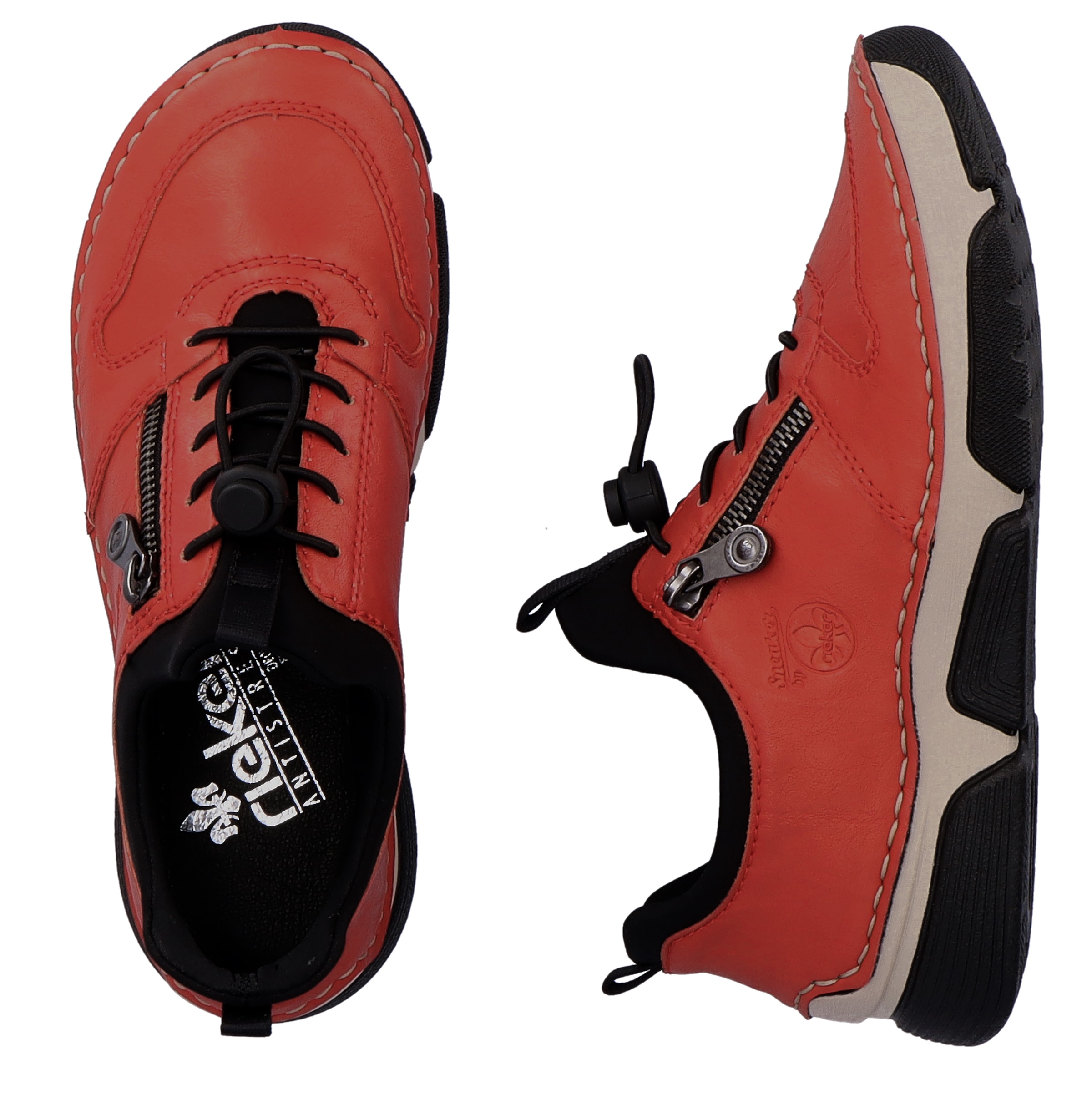 Rieker Slip-On Sneaker  Schlupfschuh, Halbschuh, Freizeitsneaker, Gummizug, Schnellverschluss