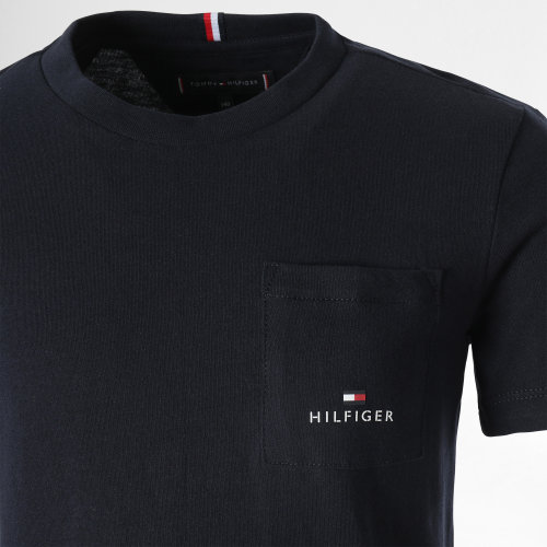 Tee Shirt Poche Enfant Essential Pocket 8197 Bleu Marine