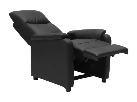 Fauteuil relax inclinable en similicuir repose-pieds WALT