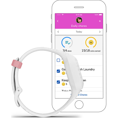 Garmin vivofit Jr. 3 Disney Princess aktivitetssporer med bånd - hvid