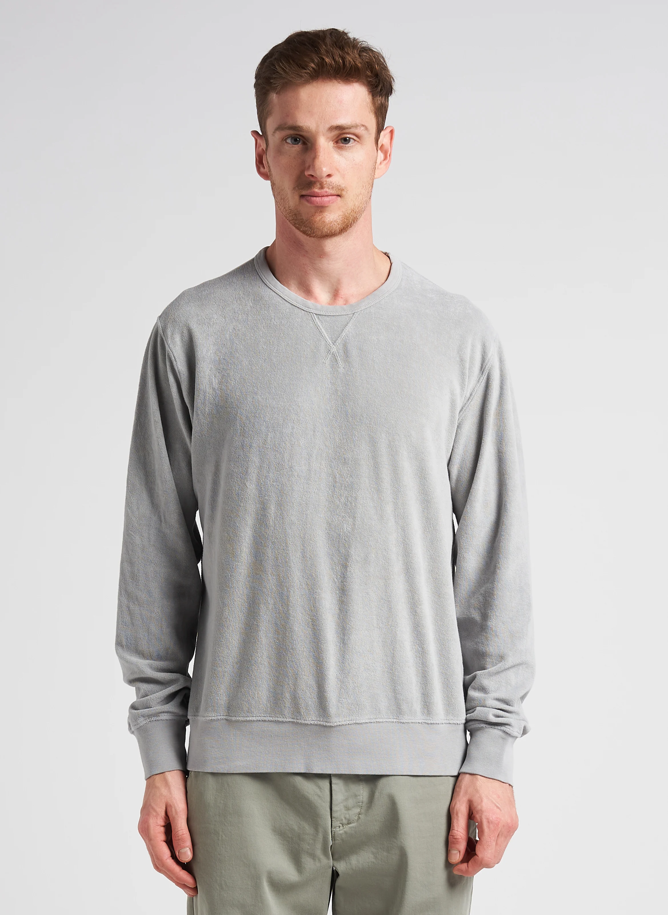 Sweat col rond droit | Gris