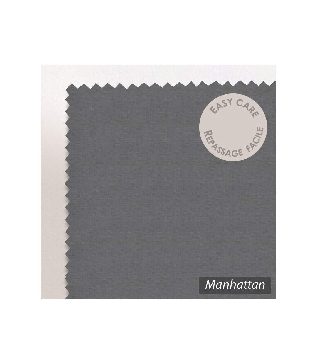 Drap housse uni 160x200 cm coton ALTO Manhattan