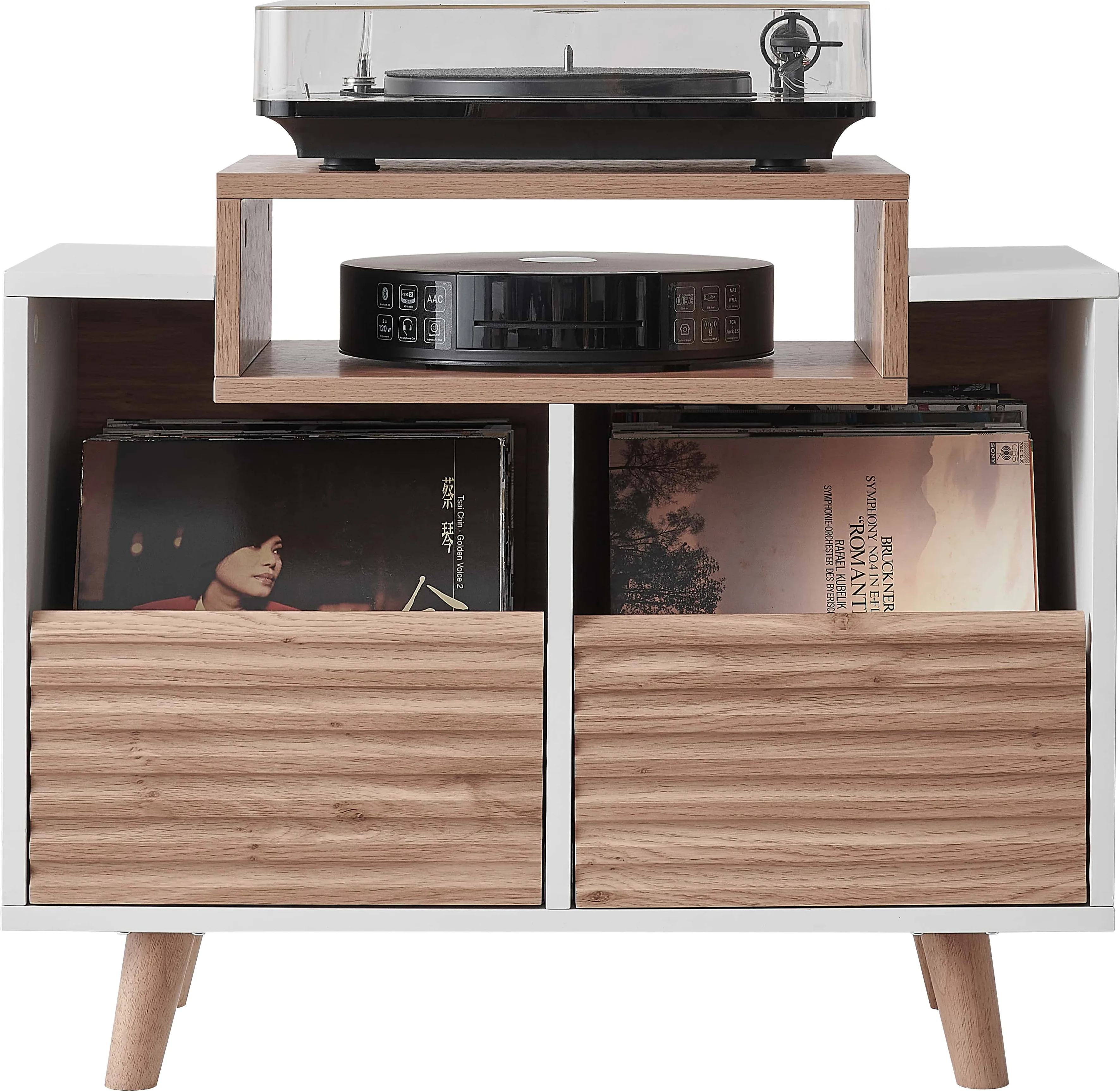 NorStone Oslo 800 Blanc et Chêne Meubles hi-fi