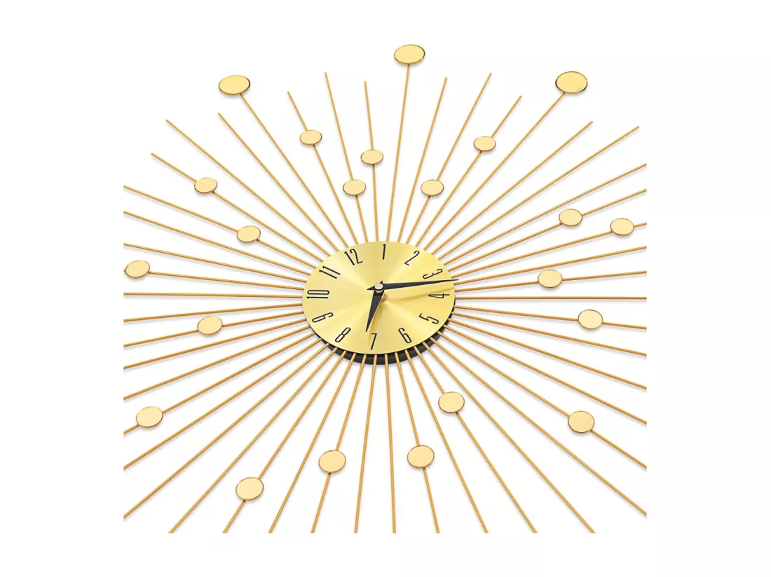 Horloge murale Métal 70 cm Doré