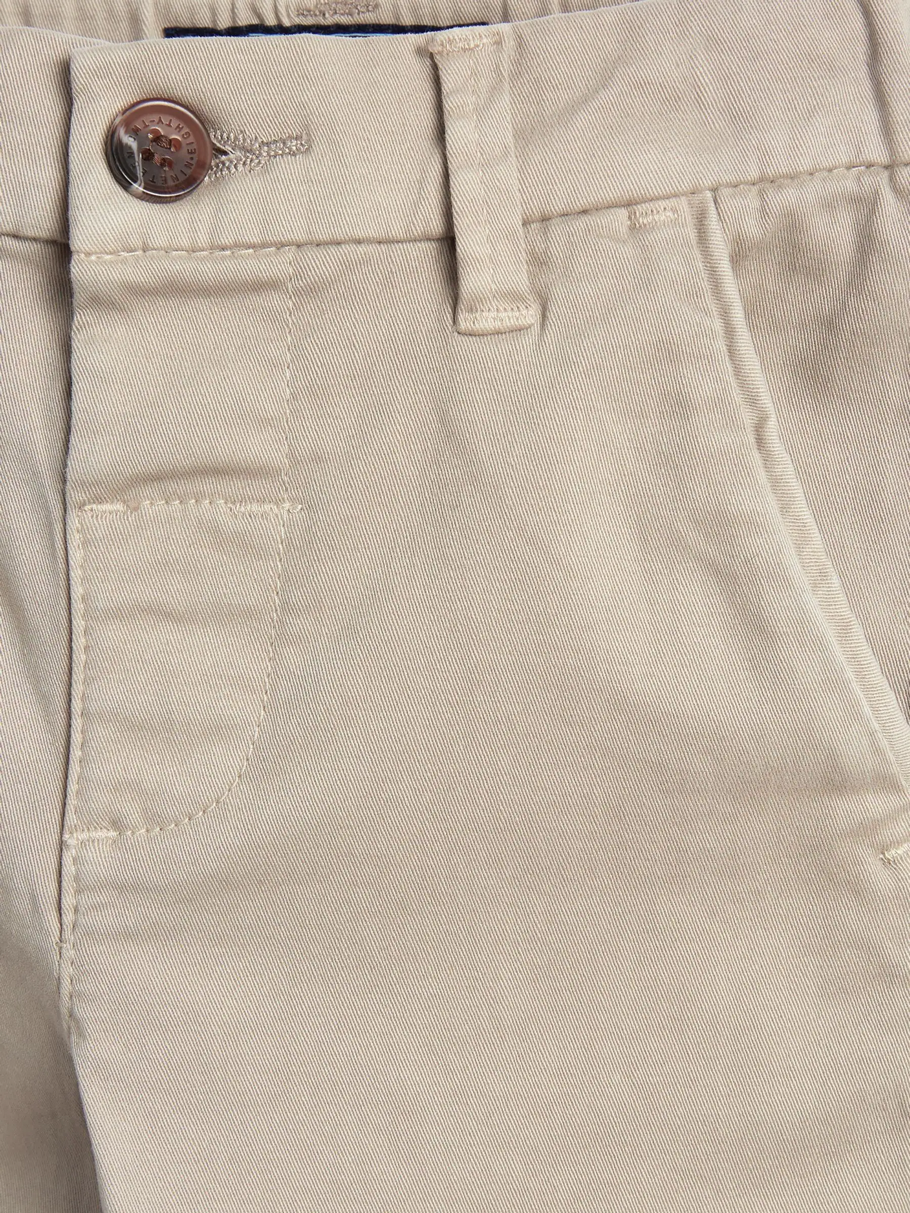 Pastelgeel - Stretch Chino Broek (3mnd-7jr)