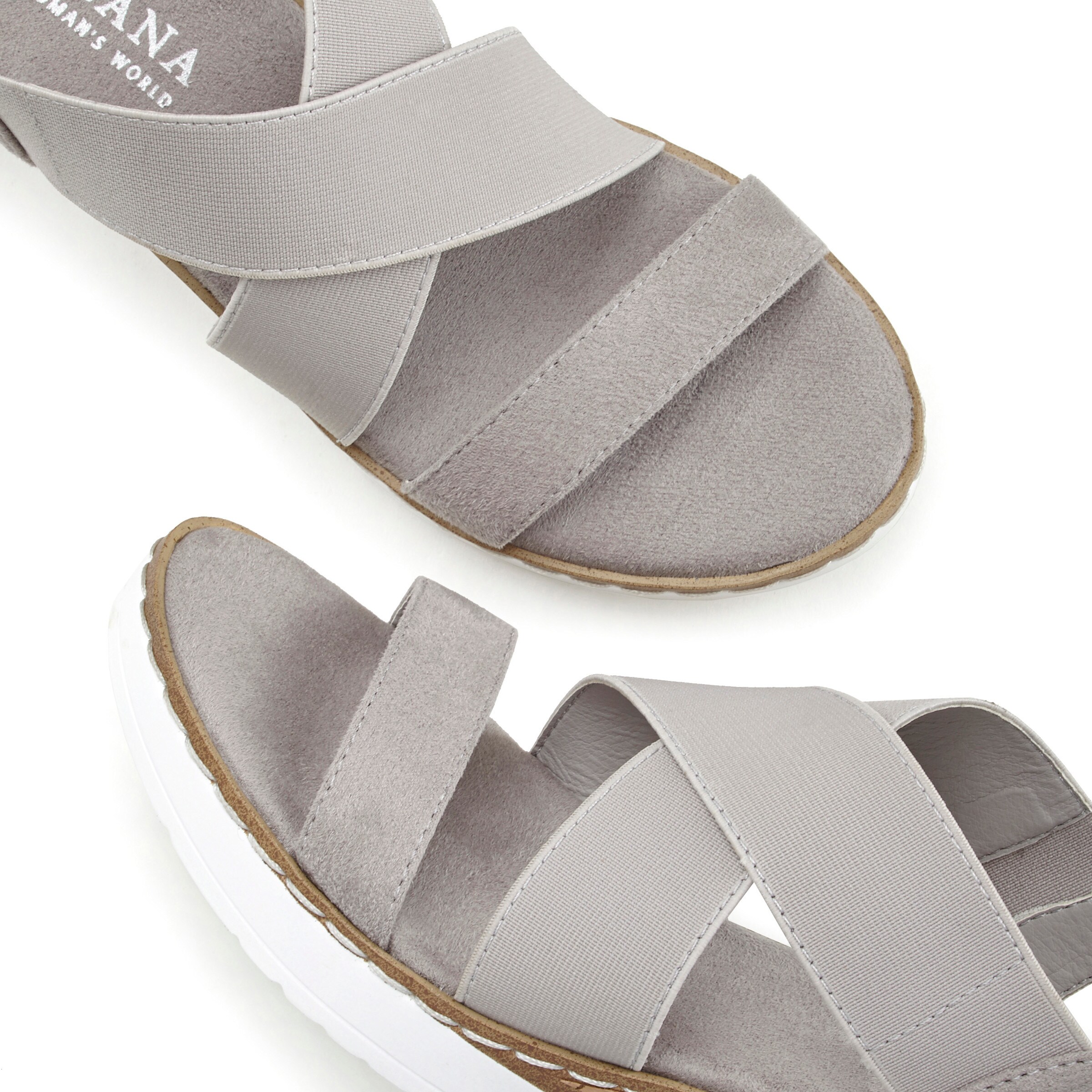 LASCANA Sandalette in grau
