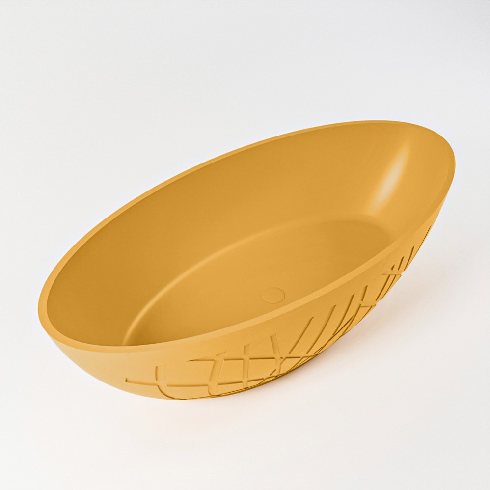 Mondiaz Holm vrijstaand bad 180x85cm kleur ocher