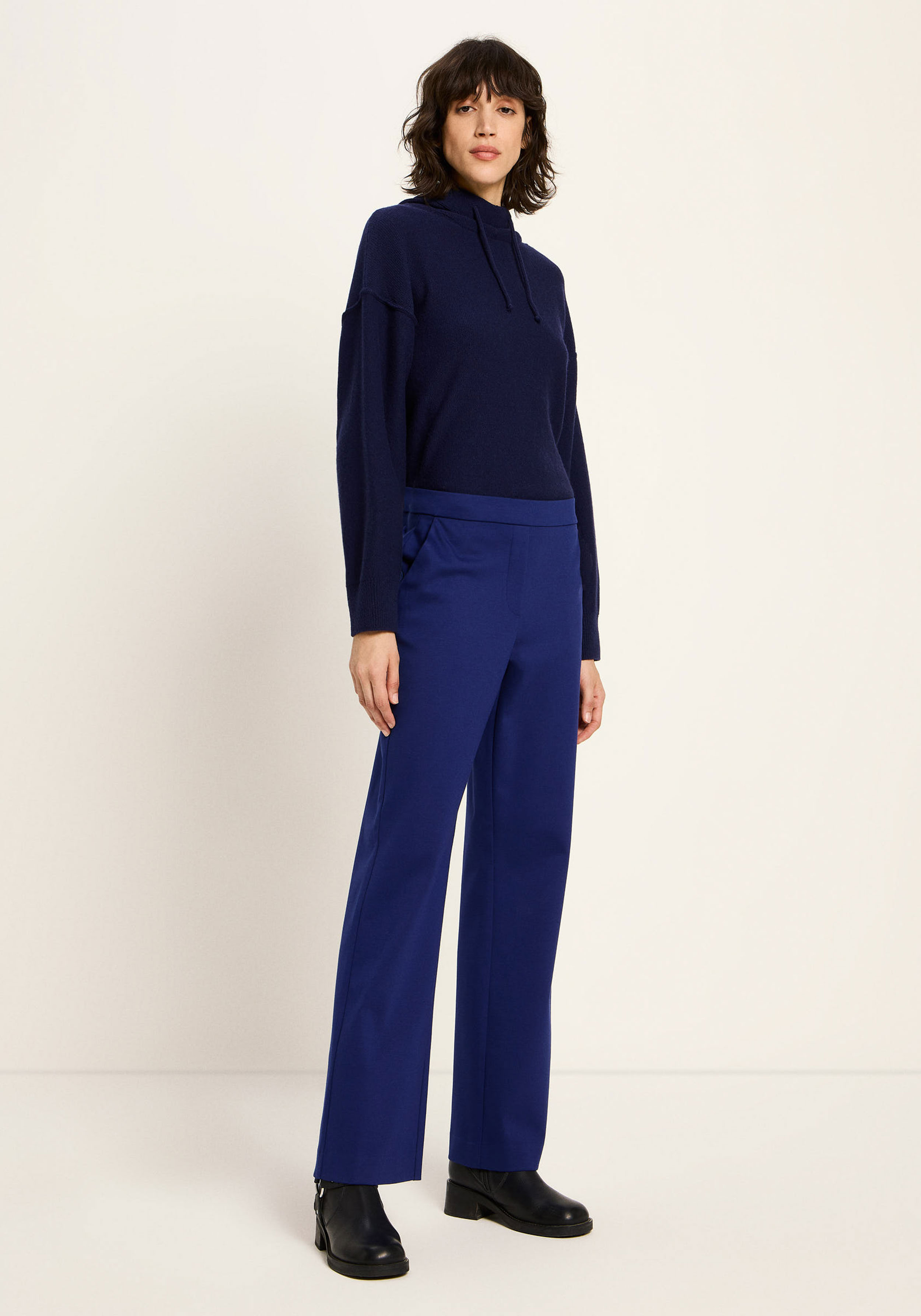 Lanius Hose mit geradem Bein Purple Blue