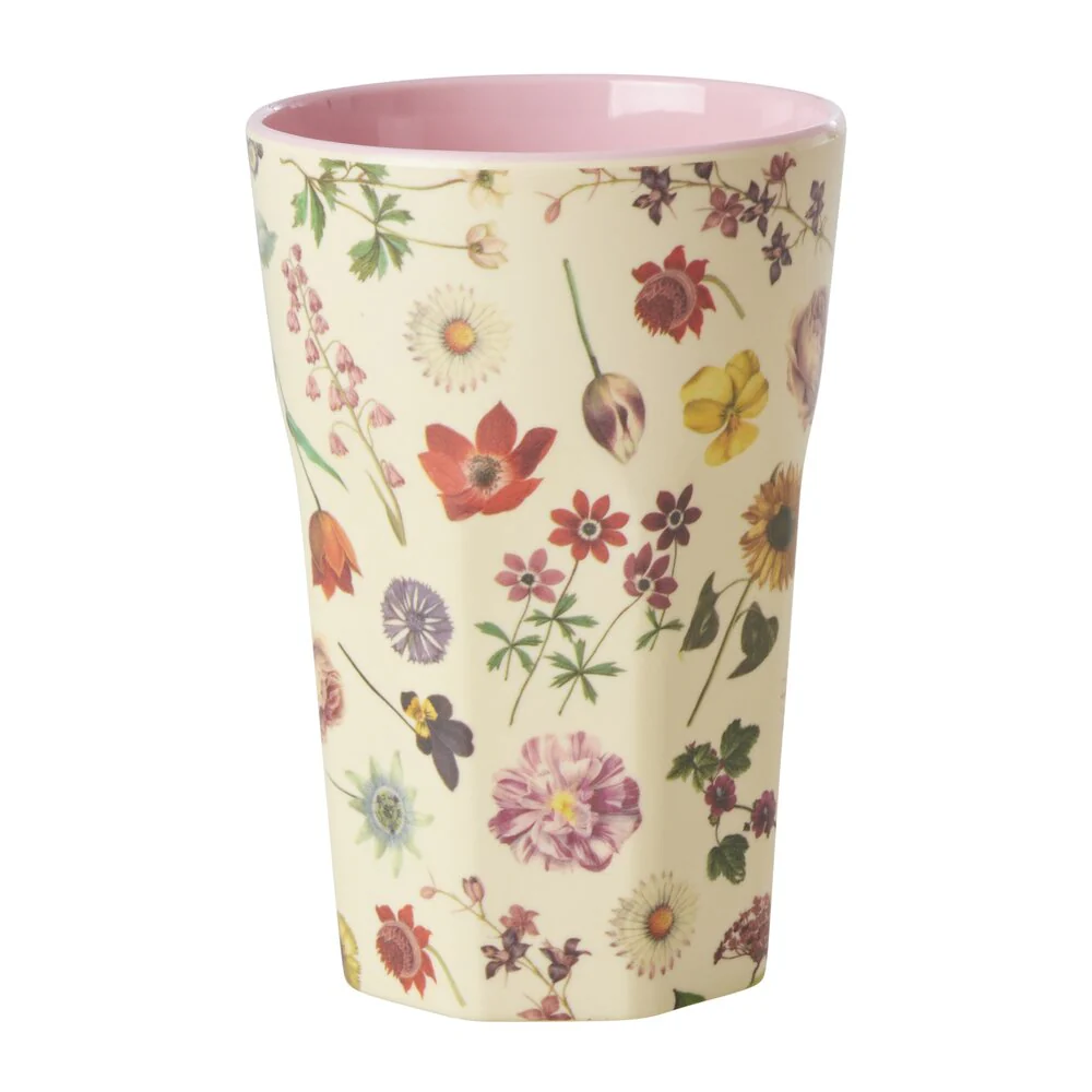 RICE  Melamine Floras Dream Print Tall kop - 400 ml.
