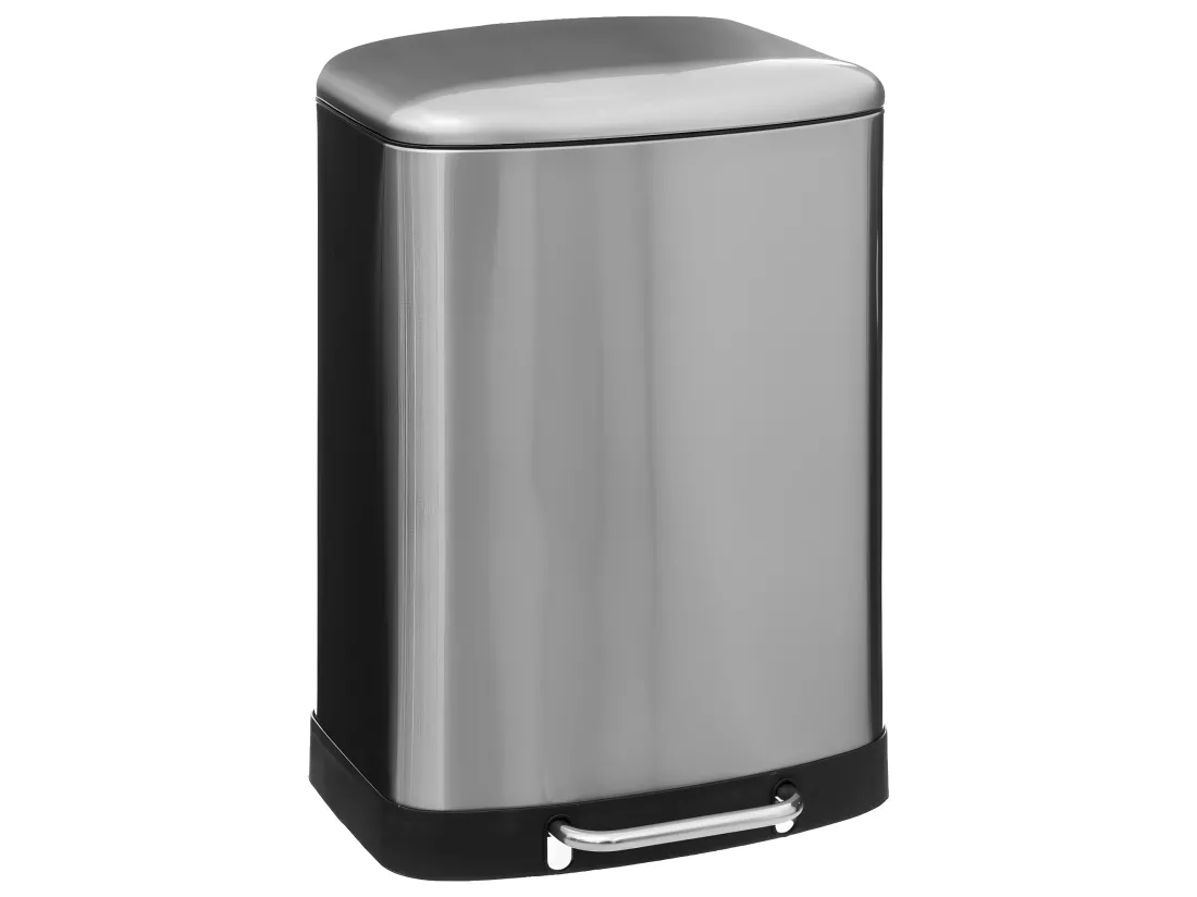 Poubelle en Métal Inox 50 Litres ouverture à pédale