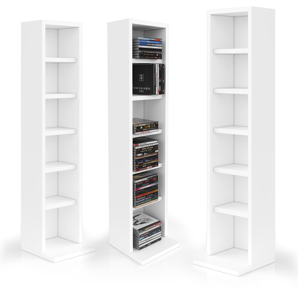 VICCO CD Regal DVD Ständer Weiß Wandregal Hängeregal Bücherregal Büroregal