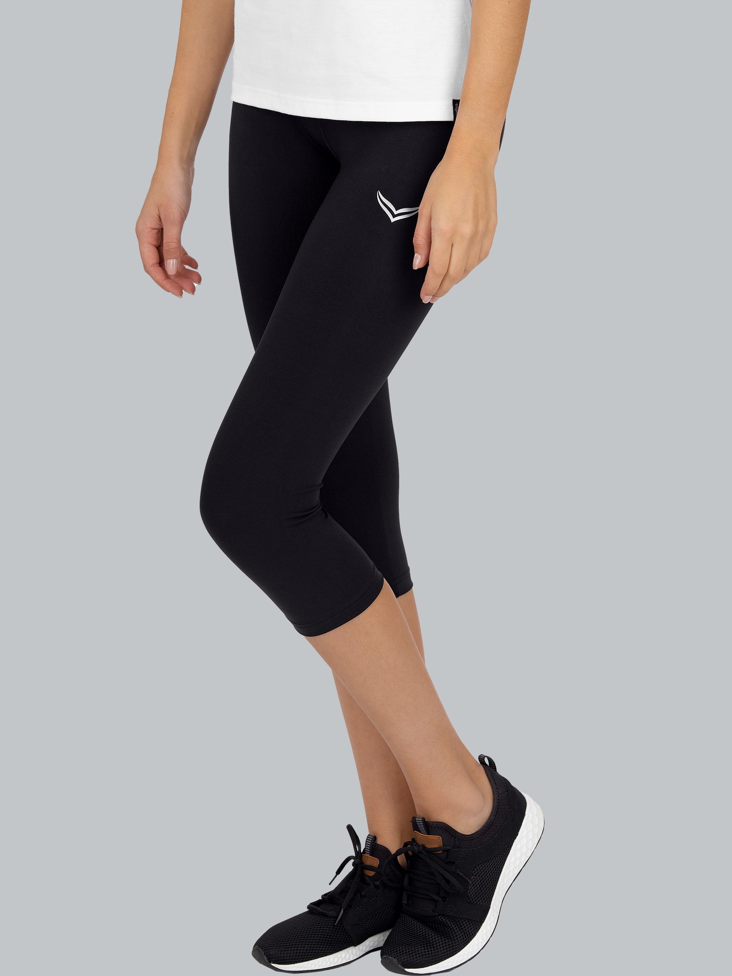 Capri-Leggings Schwarz