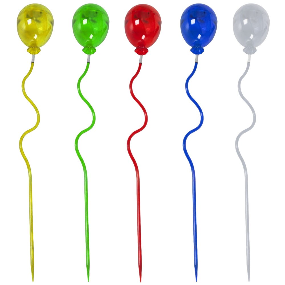 5x LED Solarlampen, Luftballons bunt, H 60 cm