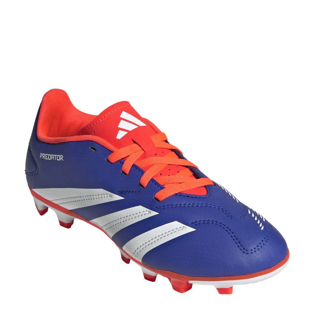adidas Predator Clubjunior voetbalschoenen blauw/wit/rood