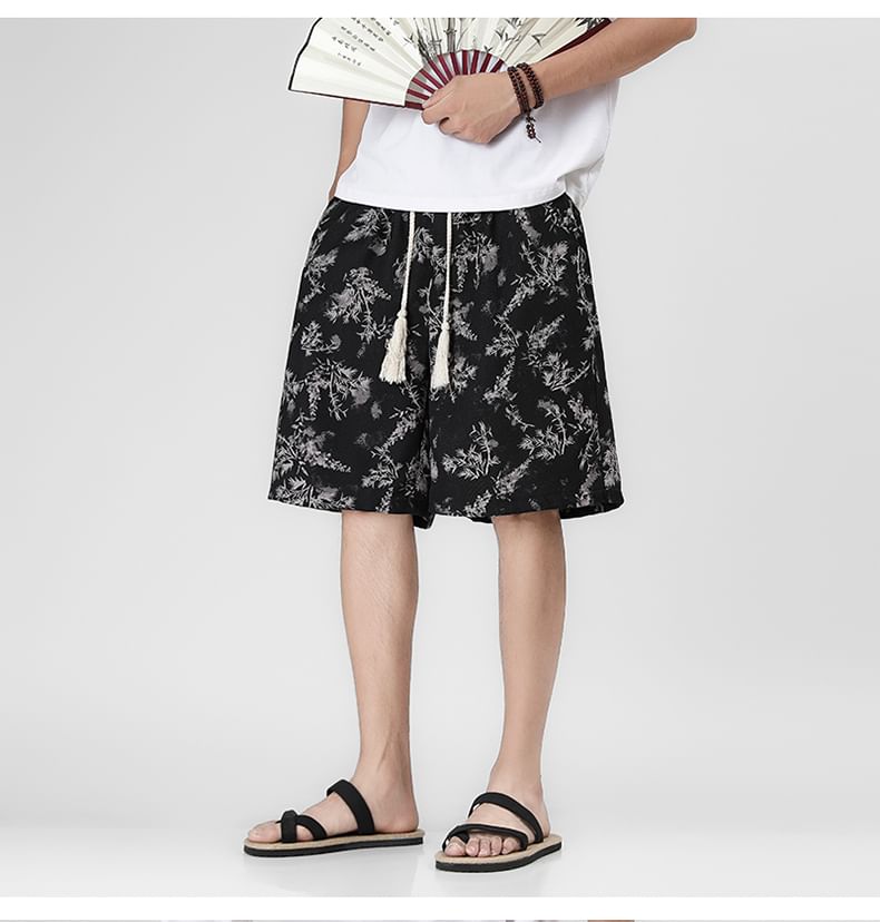 emeisa - Shorts met trekkoord en print