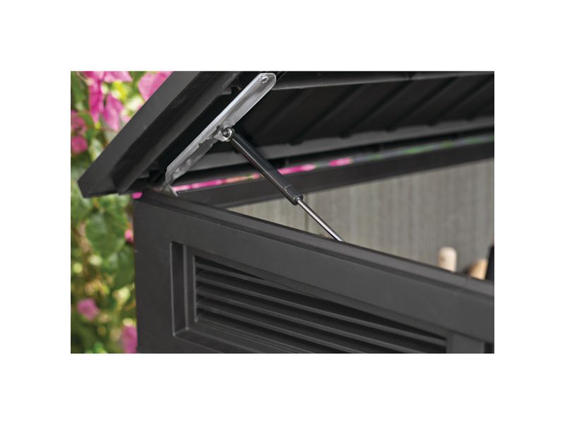 Keter Horizontal Shed – Ashwood 190.5 x 109.3 x 132.5 cm Gartenschrank für grosszügigen Stauraum
