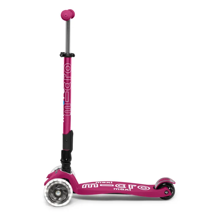 Micro Trottinette Maxi Deluxe pliable LED | Rouge