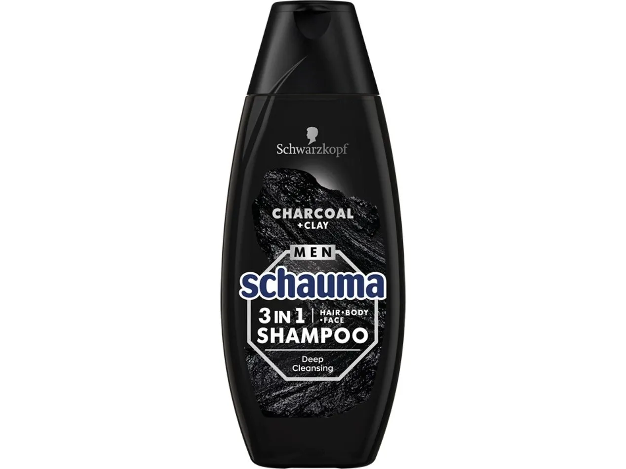 SCHAUMA_Men 3in1 Shampoo for men's hair, face and body Coal & Clay 400ml