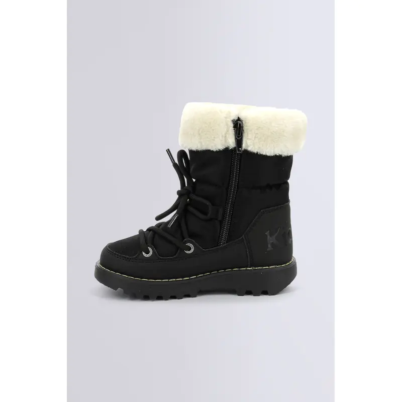 KICKNEOSNOW KID NOIR BOOTS Textile Fille
