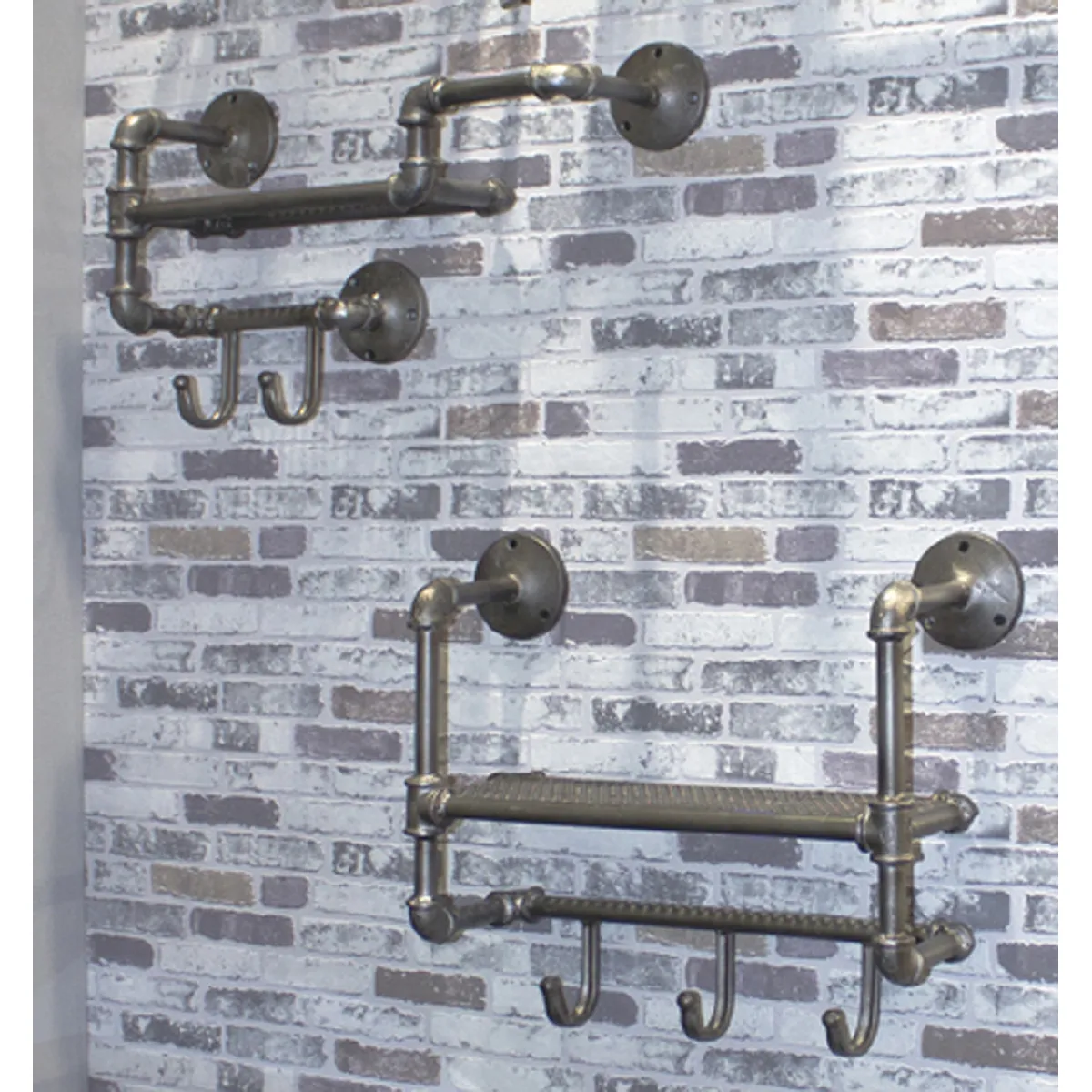 Pegane Garderobe murale Anthracite