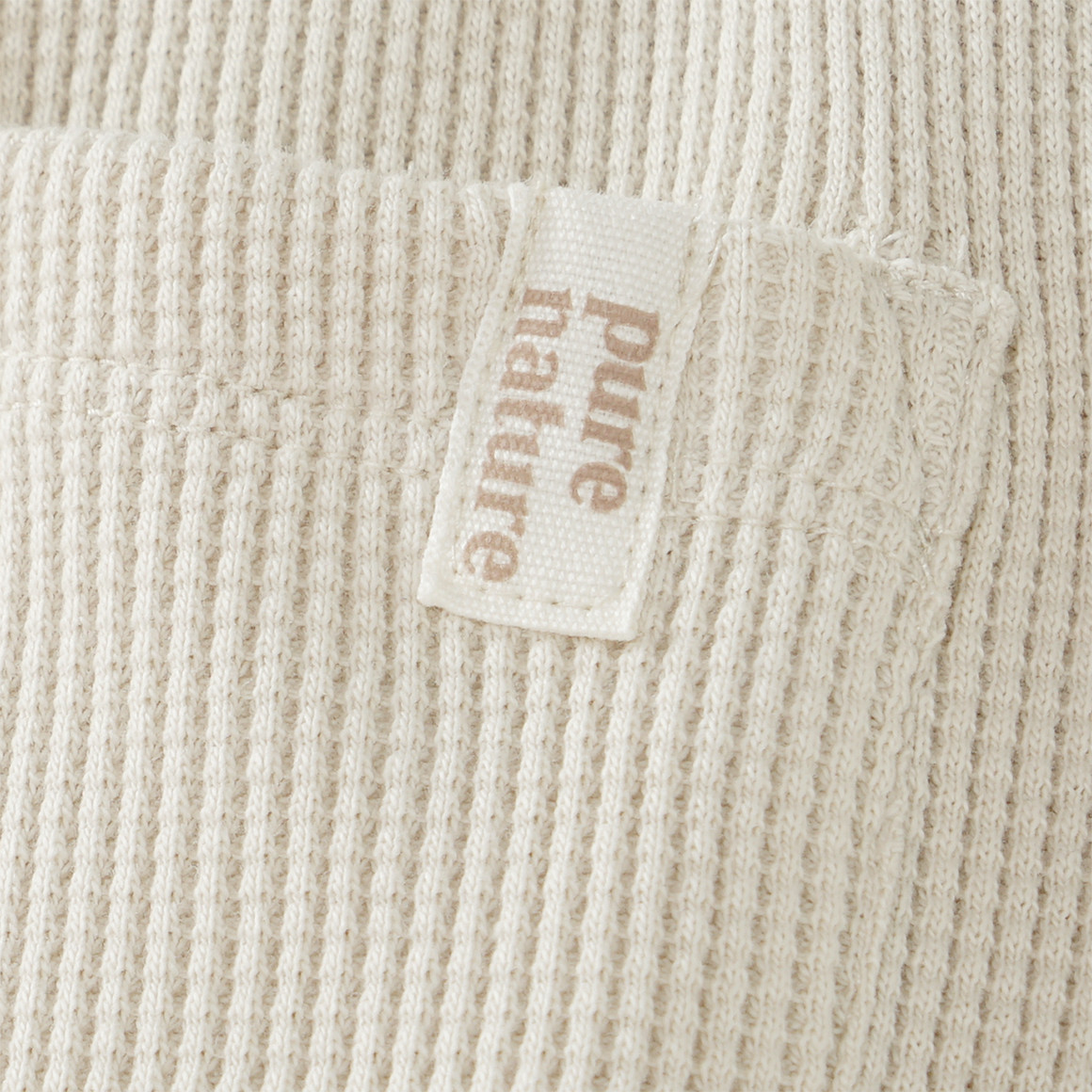 Topomini Pure Collection 2 Baby Jogginghosen aus Waffel-Piqué oliv / hellbeige