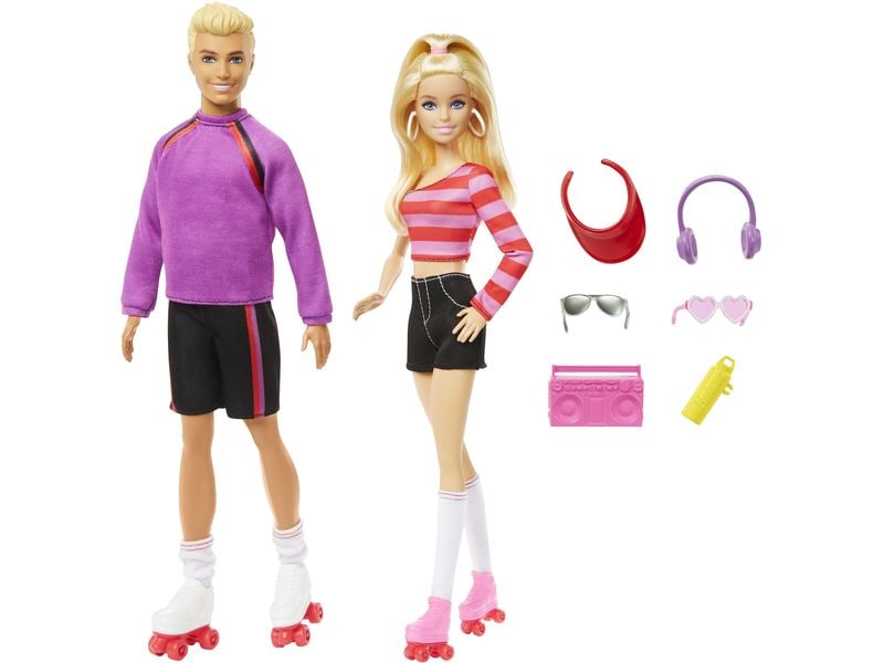 Barbie Puppe Fashionista Ken & Barbie 65th Anniversary Set mit 2 Puppen und 6 Accessoires