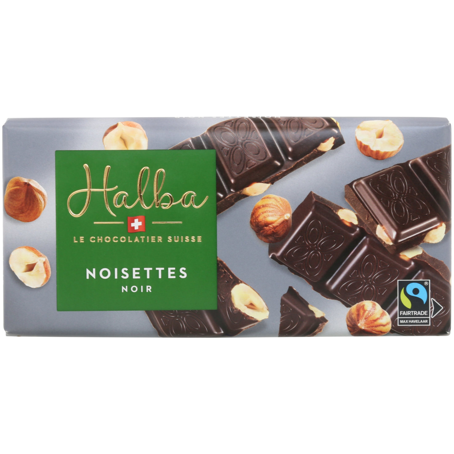 Halba Tafelschokolade Noir Noisettes