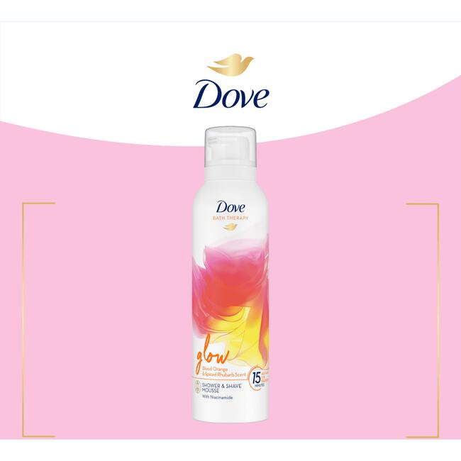 Dove Bath Therapy Glow Douche- & Scheerschuim 200 ml