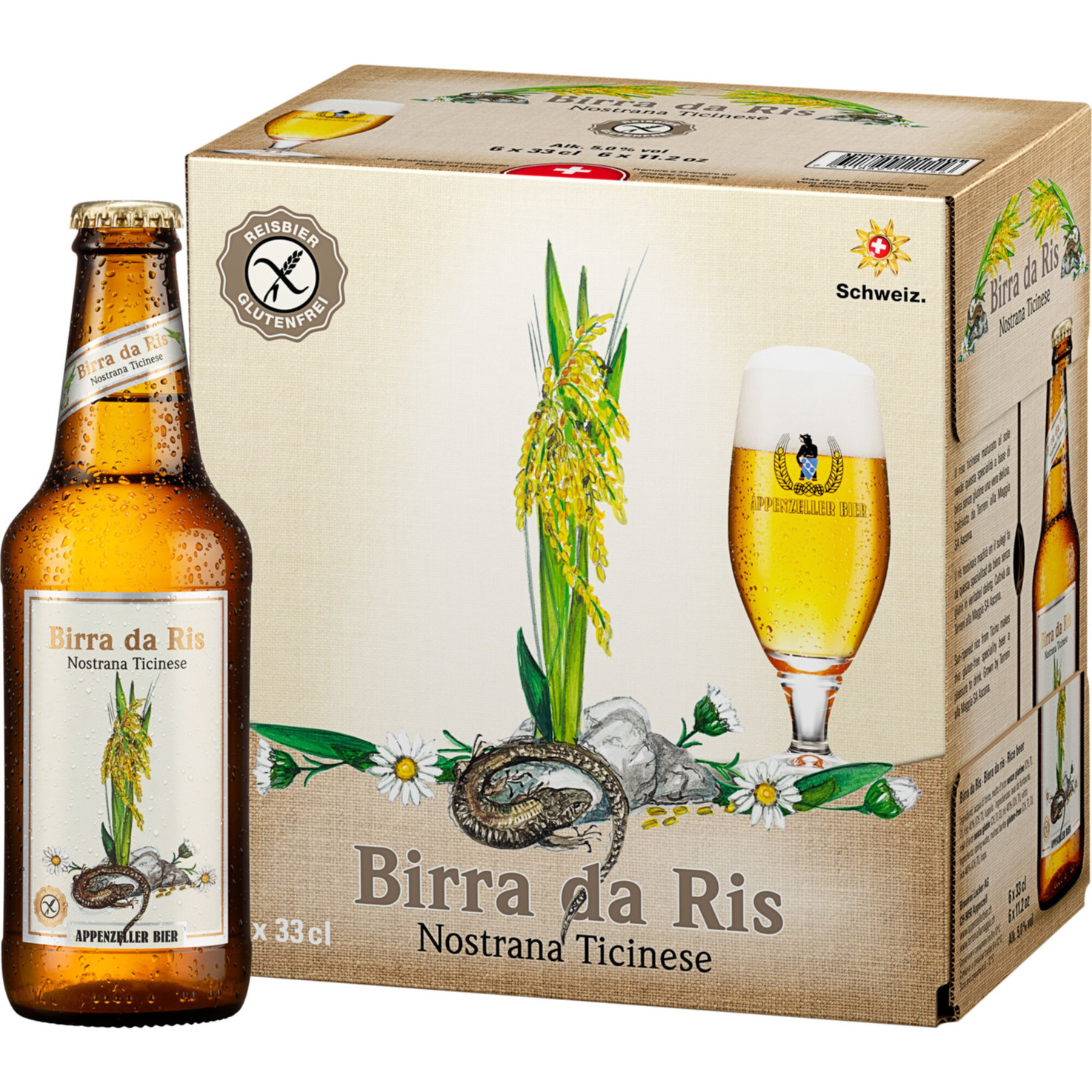 Birra da Ris Bier glutenfrei 6x33cl -198cl