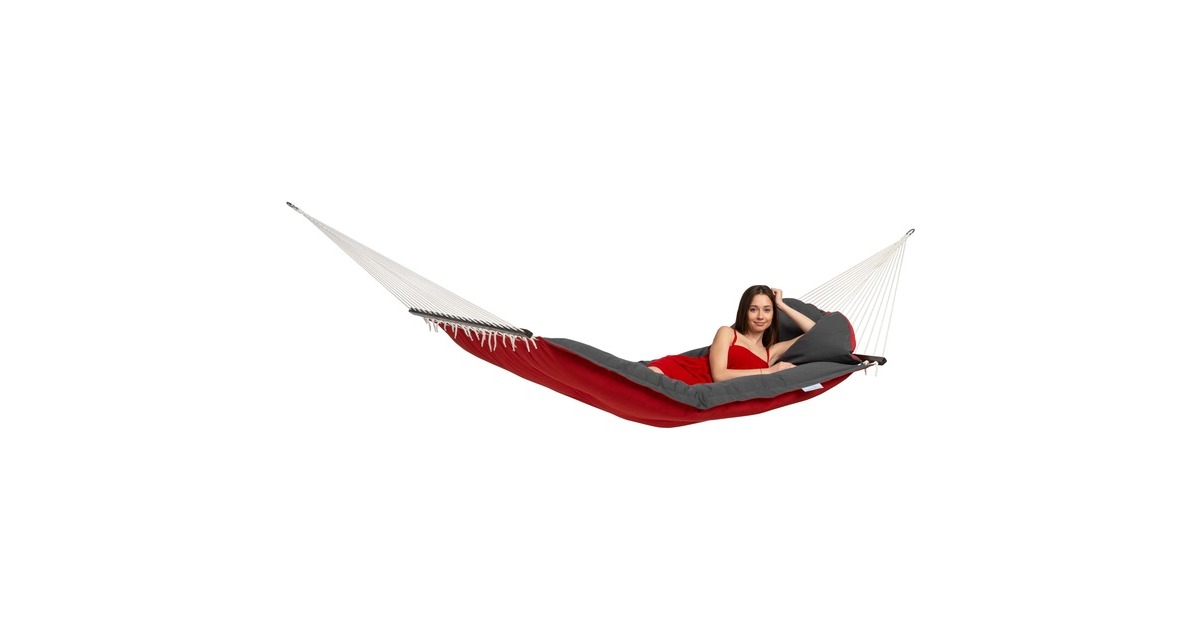 AmazonasFat Hammock Red hangmat   (Rood/grijs)