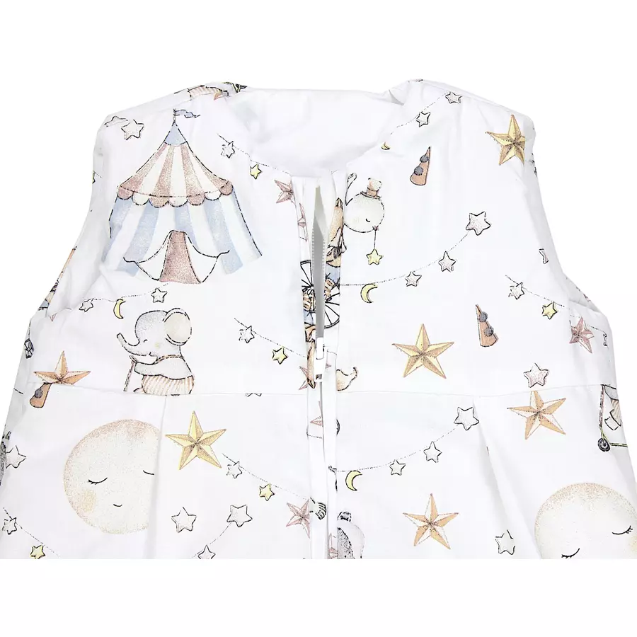 TupTam Baby Ganzjahres Schlafsack ohne Ärmel wattiert beige