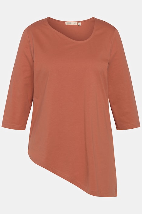 Shirt, Rundhals, 3/4-Arm, Biobaumwolle