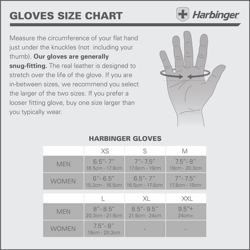 Harbinger - Power Gloves - Sporthandschoenen - Zwart - Leer