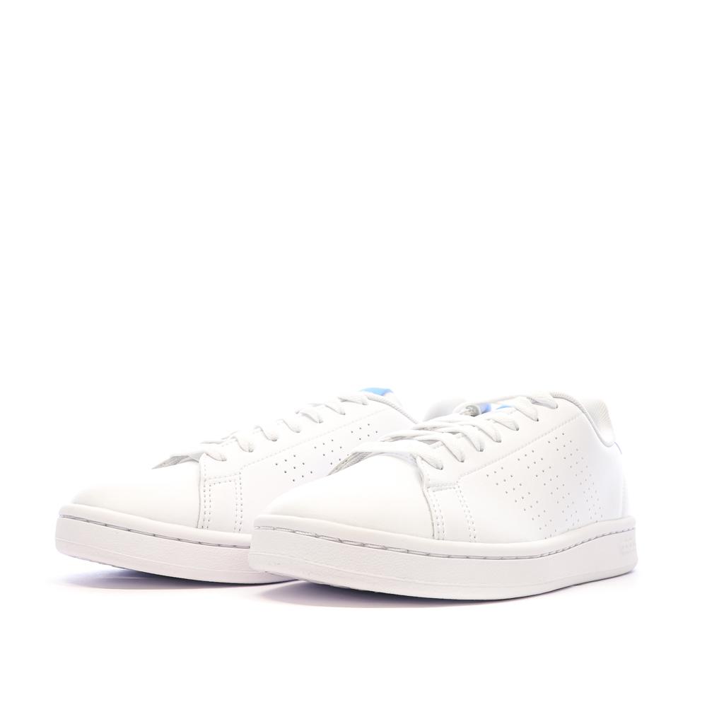 Adidas Baskets Blanches/Bleu Femme Adidas Advantage17