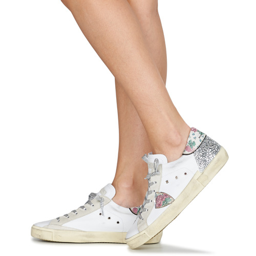 Philippe Model - PRSX LOW WOMAN Blanco / Rosa