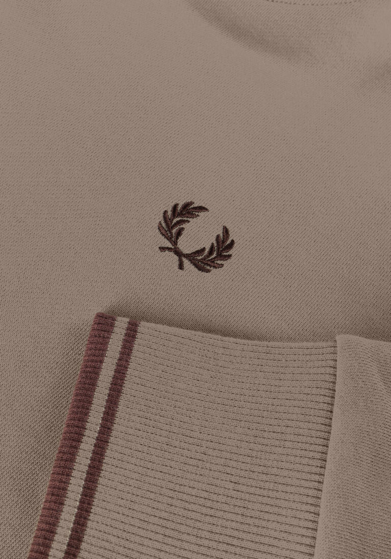 FRED PERRY olijf fred perry trui crew neck sweatshirt
