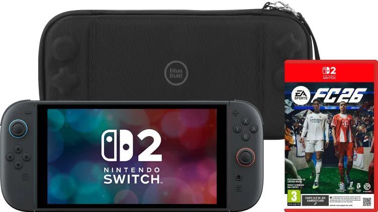 Nintendo Switch 2 + EA Sports FC 26 + BlueBuilt Beschermhoes